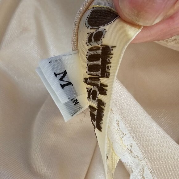 Damianou Vintage Gold Metallic Knit Dress M/L USA - Picture 7 of 12